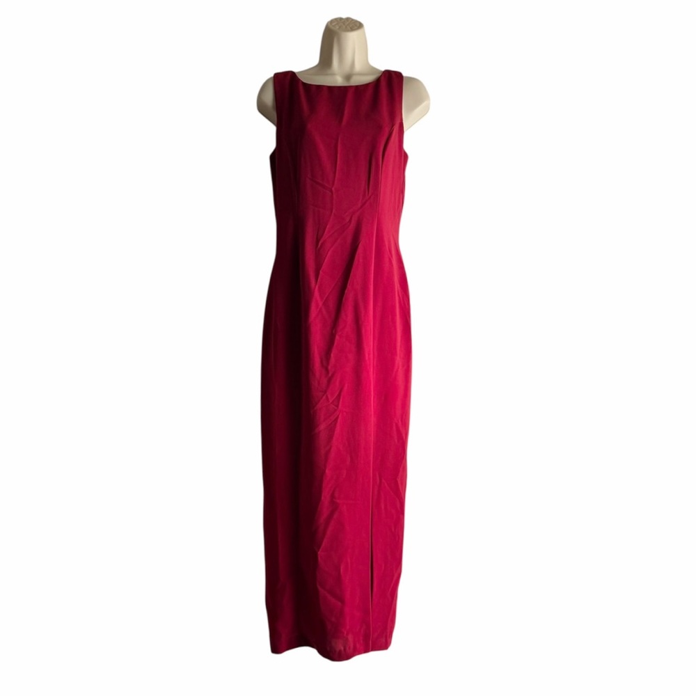 Vintage 90s Crepe Slit Dress By Trilogy Rampage Co.